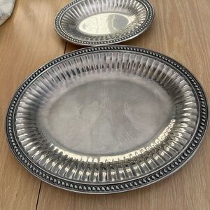 2  Wilton Armetale serving dishes